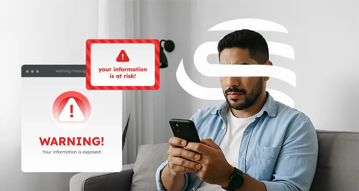 Person using Clever Shield app